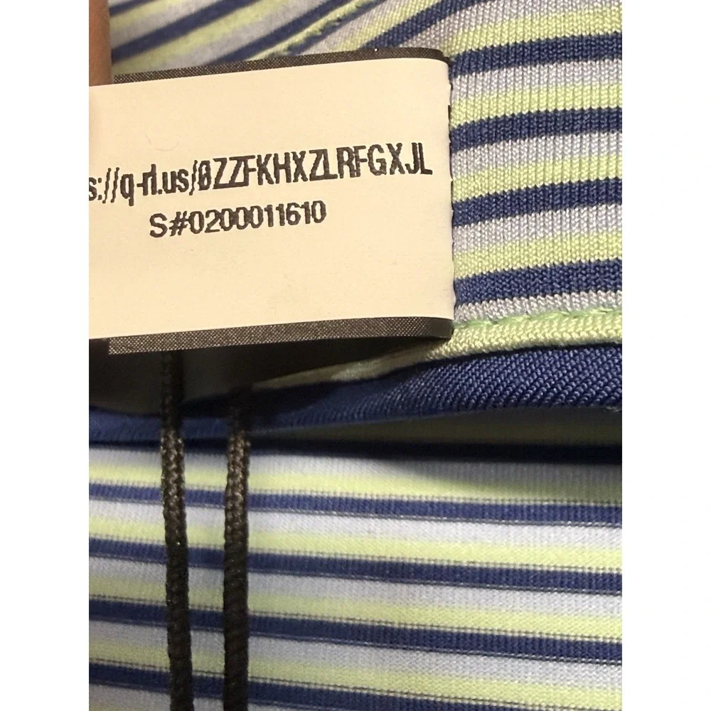 RLX‎ Ralph Lauren 3/15 Striped Golf Polo Shirt Men's Size XL New